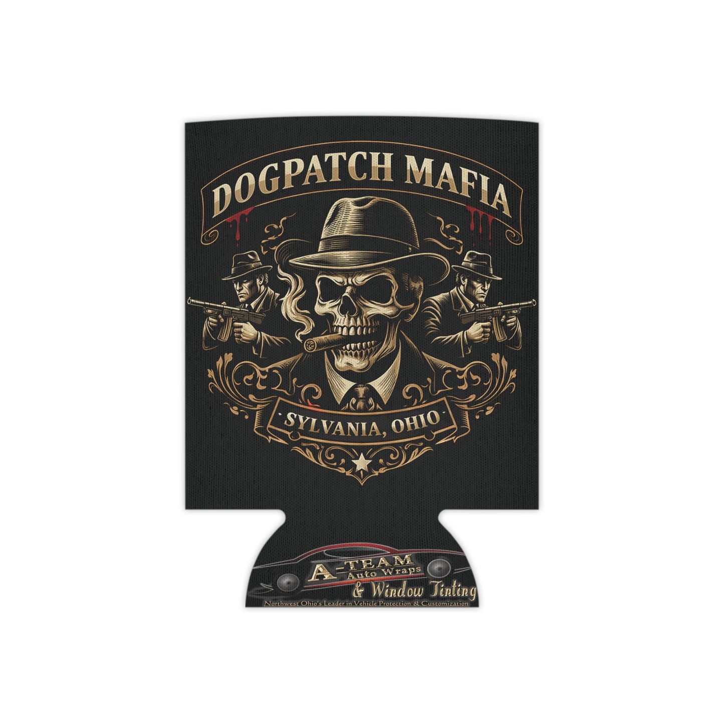 Dogpatch Mafia Can Cooler – Sylvania, Ohio Skull Gang Beer Koozie