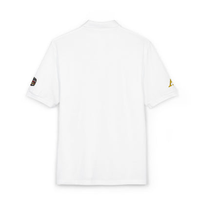 Embroidered Vintage Camper Polo Shirt – Retro Travel Patch Design