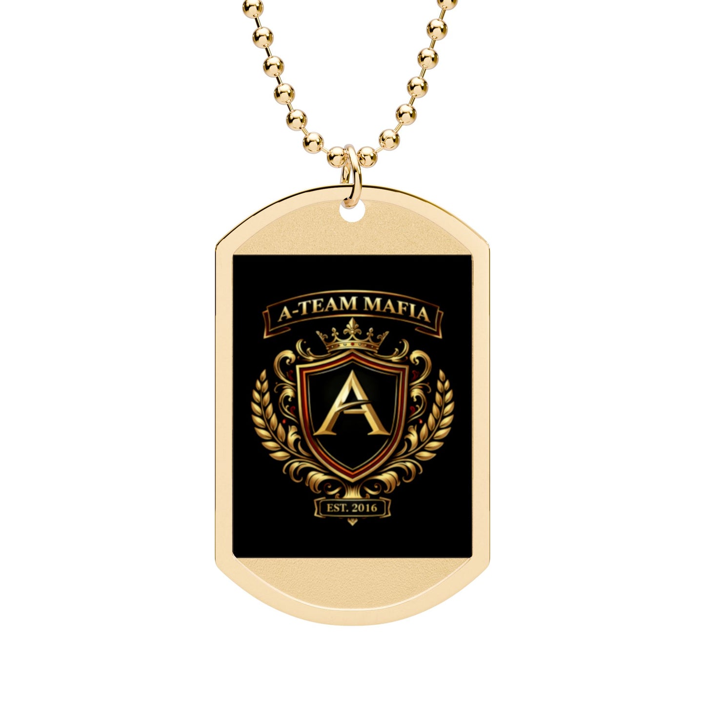 A-Team Mafia Crest Dog Tag